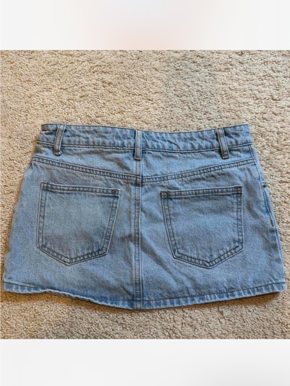 Edikted denim chiara mini skirt. Size XS. - Picture 5 of 5